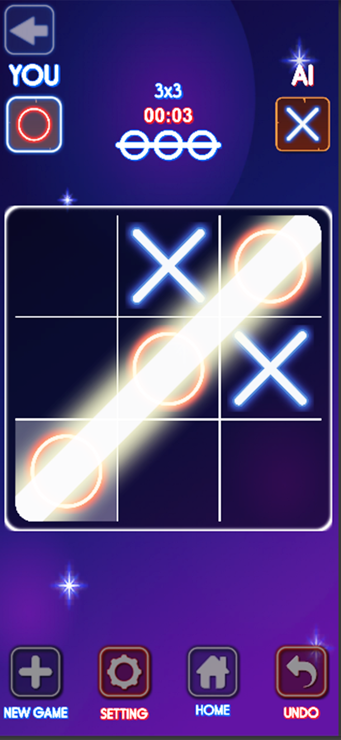 Tic Tac Toe Neon - 2 Player