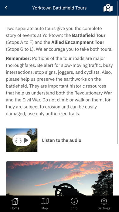 Yorktown Tour Guide Screenshot