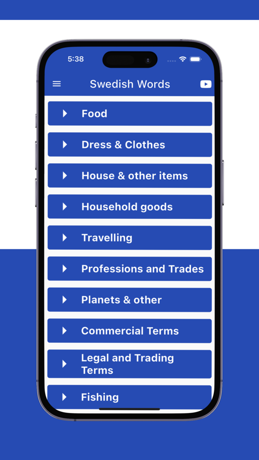 #1. Swedish Words App (iOS) 由: Valaji Global
