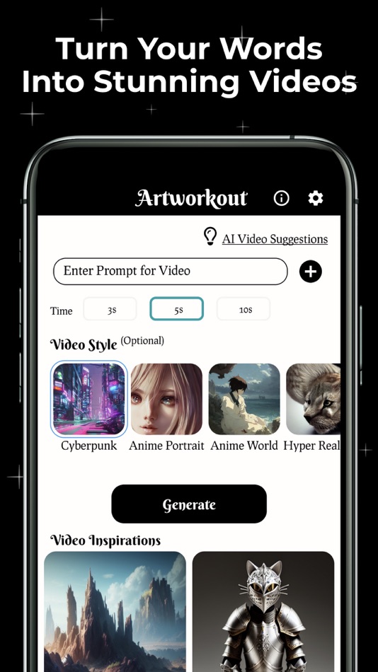 Artworkout AI Video Photo App di Sugar Social Networks (iOS App
