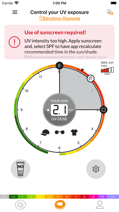 SunSense UV tracker screenshot 3