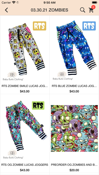 Baby Bums Clothing Screenshot