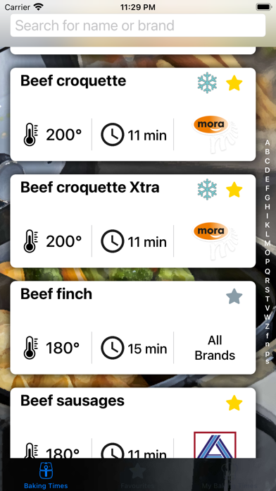 Airfryer Baking Times - 2022 Screenshot