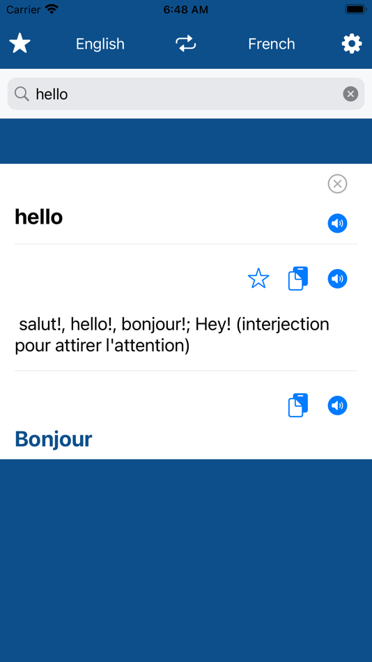 #1. French English Dict (iOS) 由: 添成 黄