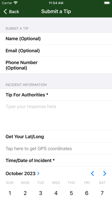 Humphreys County TN Sheriff Screenshot