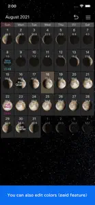 Simple Moon Phase Calendar screenshot #4 for iPhone