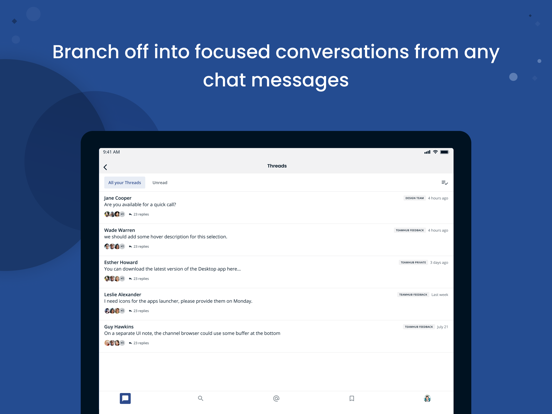 TeamHub iPad screenshot 2 - Productivity app