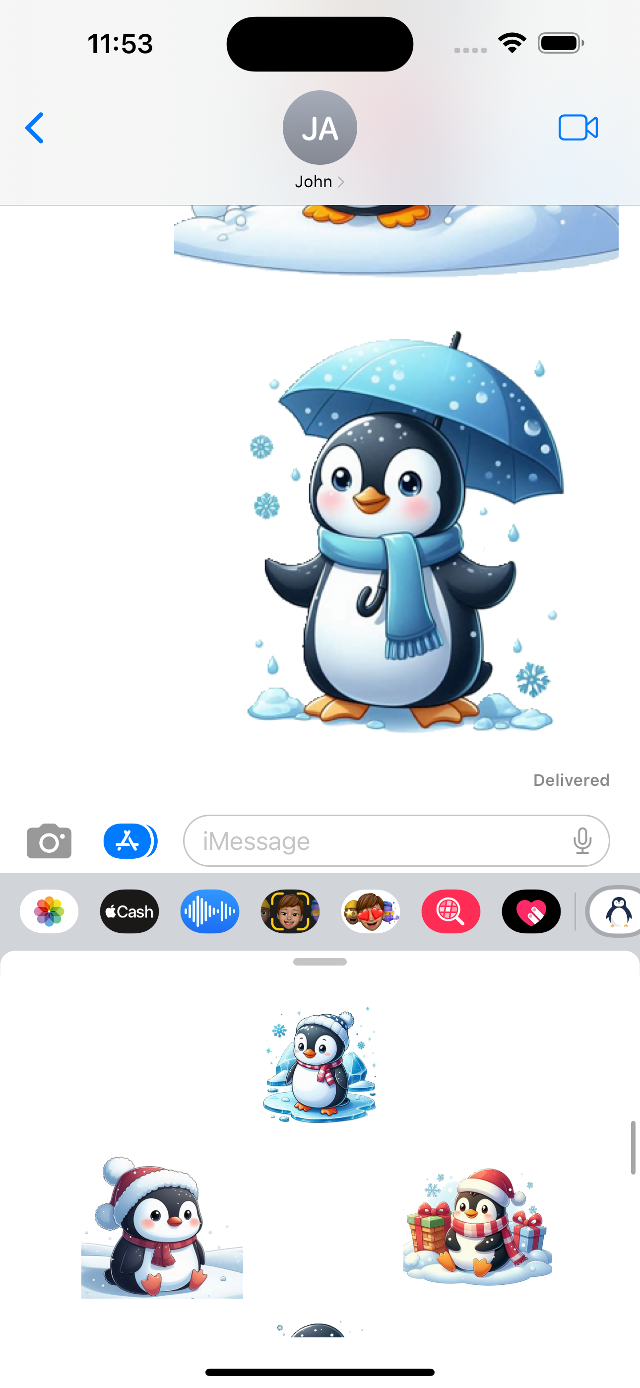 Penguin Stickers App