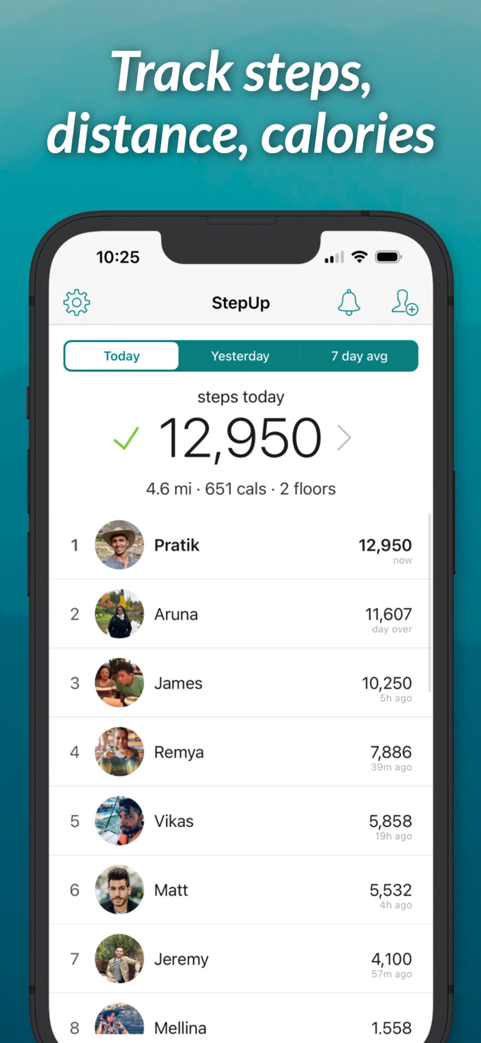 StepUp Pedometer Step Counter