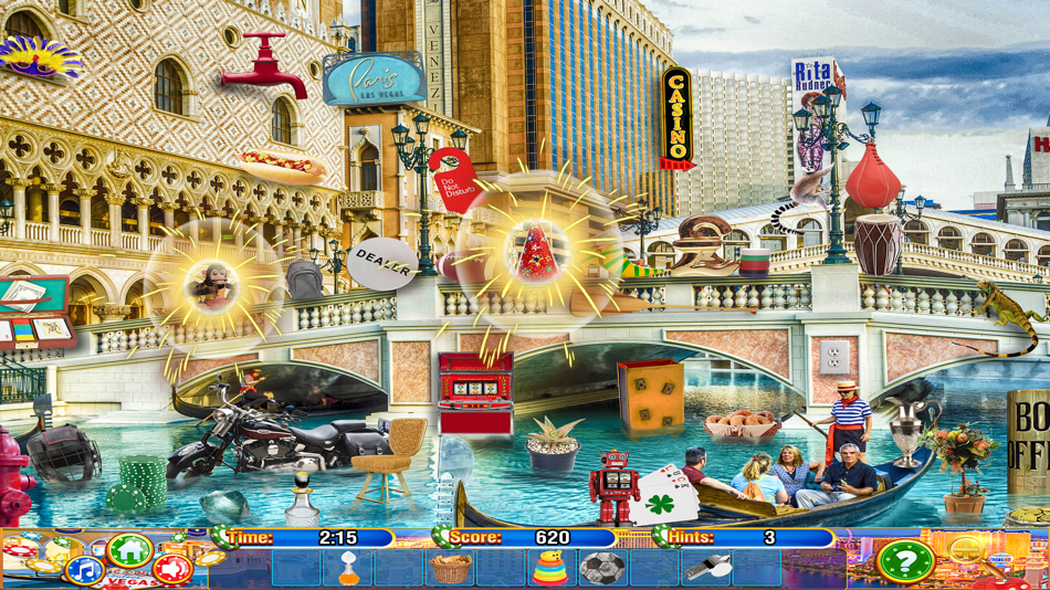 #2. Hidden Objects Las Vegas Time (iOS) โดย: Brainfull, LLC