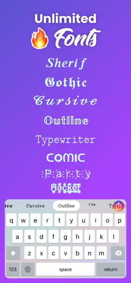 Game screenshot Social Fonts Keyboard for Bio apk
