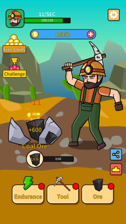 Idle Mine Clicker: Tap Upgrade
