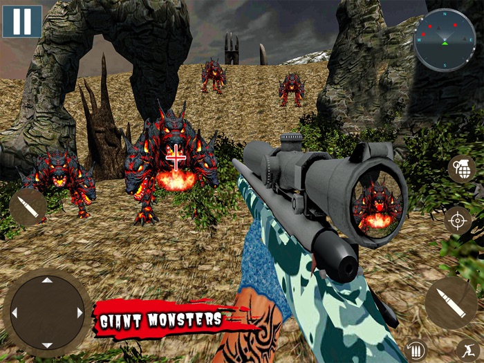 Wild Sniper Monster Game 3D