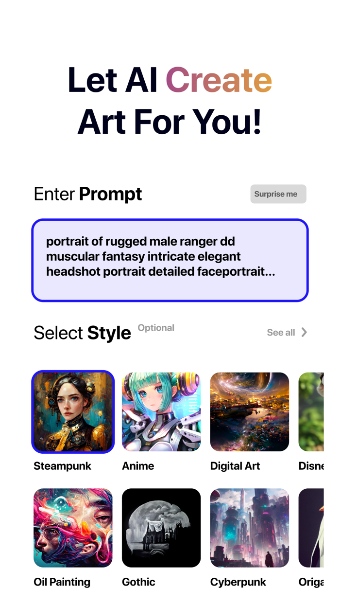 Luna AI Generator Avatar Maker