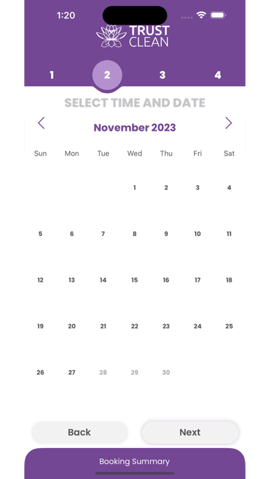 Trust Clean: Cleaning App Screenshot