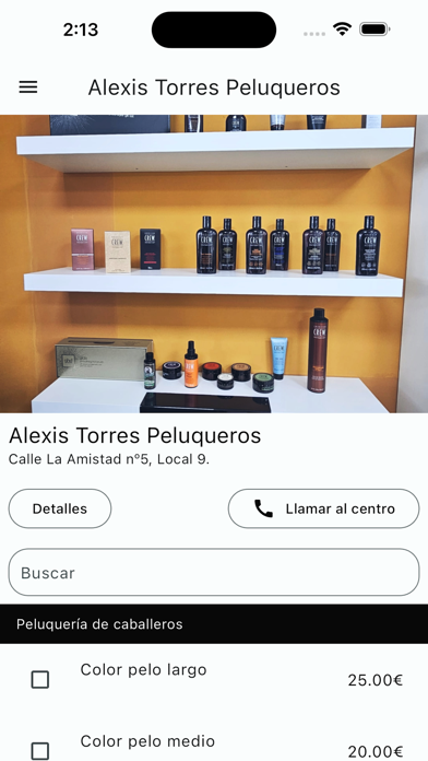 Alexis Torres Peluqueros Screenshot