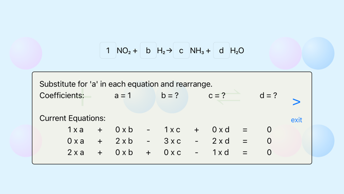 Interactive Equation Balancer