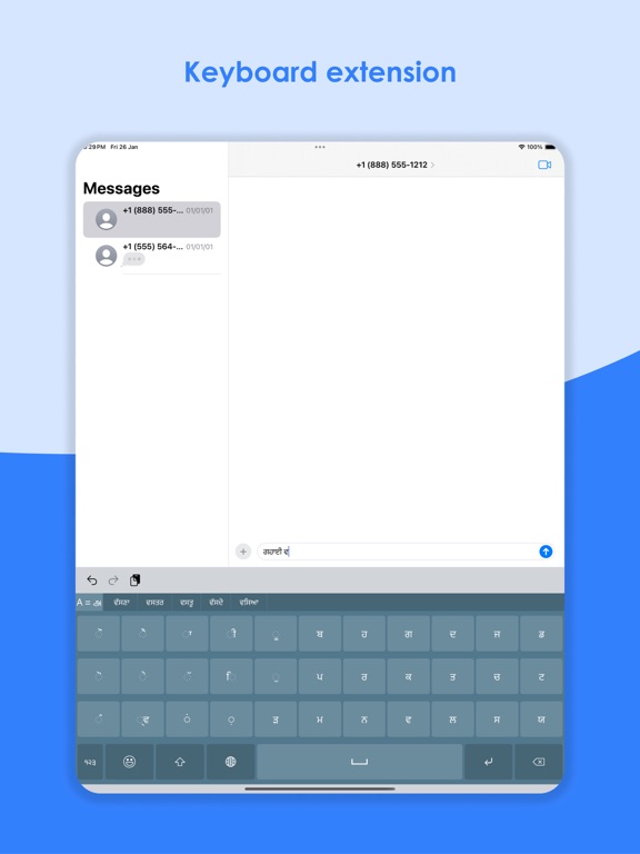Punjabi Keyboard & Translator iPad screenshot 7 - Utilities app