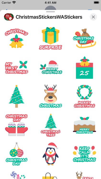 Christmas Stickers -WA Message screenshot-3