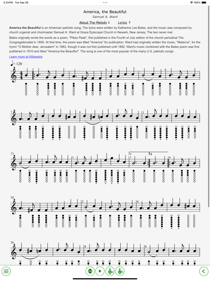 Irish Tin Whistle Tabs
