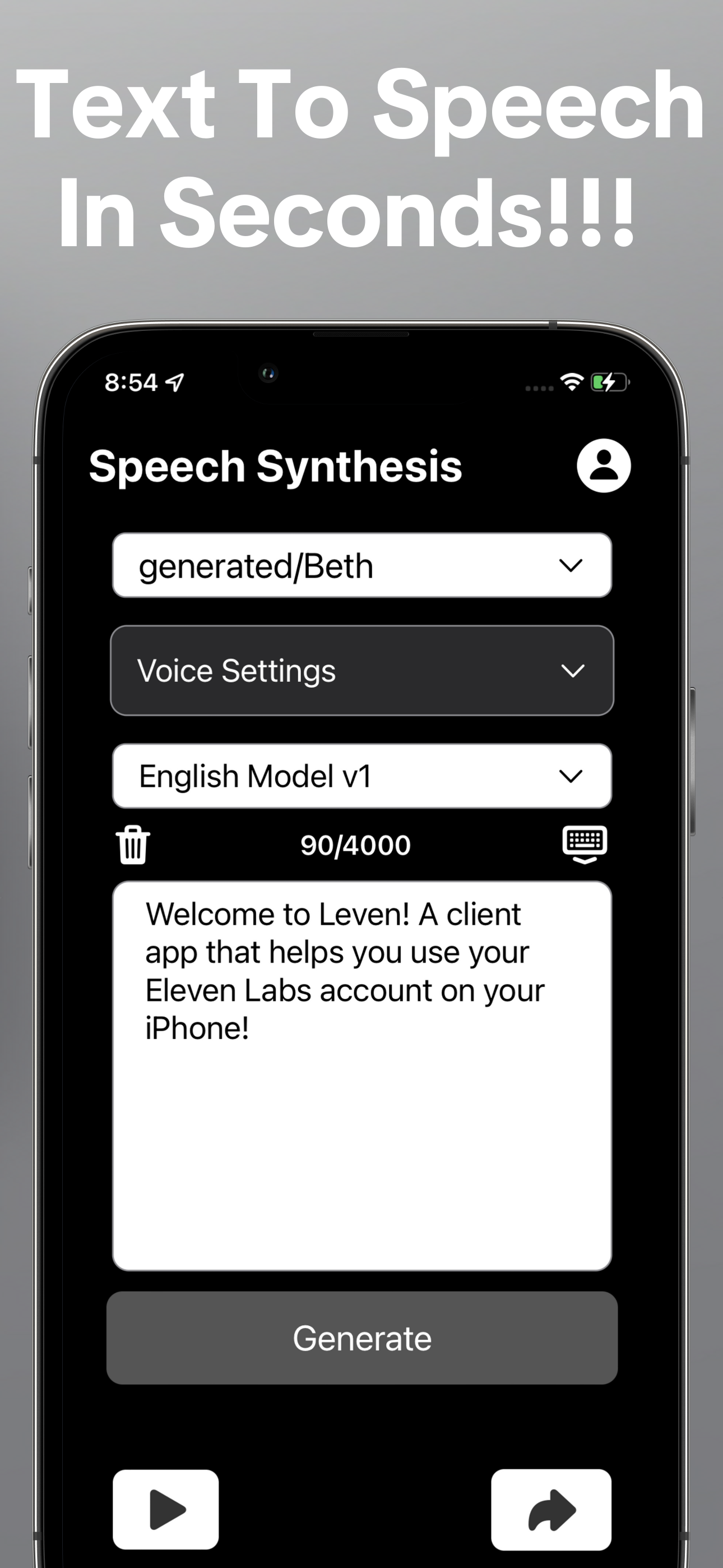 Leven AI Voice Generator Text