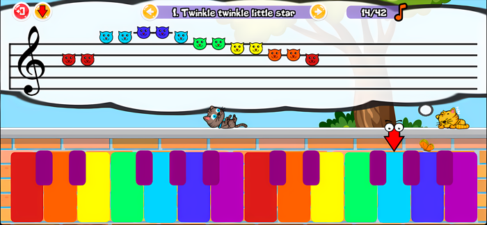 Cat Piano Meow - Sounds and Game