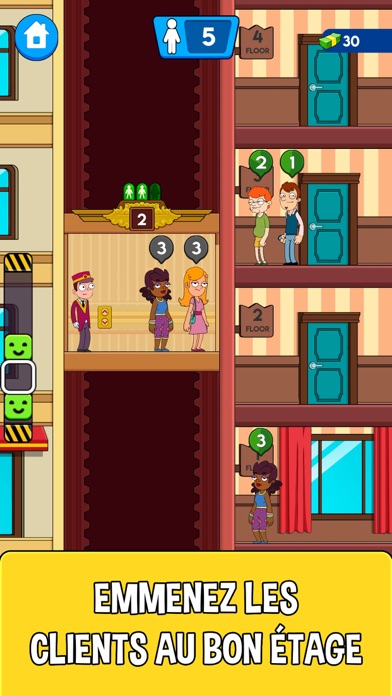 Screenshot #1 pour Hotel Elevator: Jeu de Gestion
