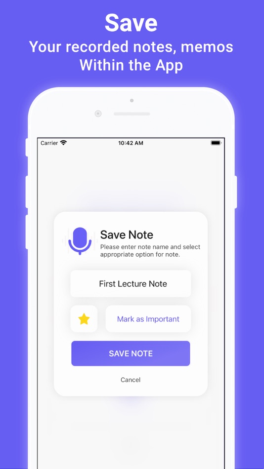 #7. Voicynotes: Voice Recorder (iOS) 由: Rohit Tank