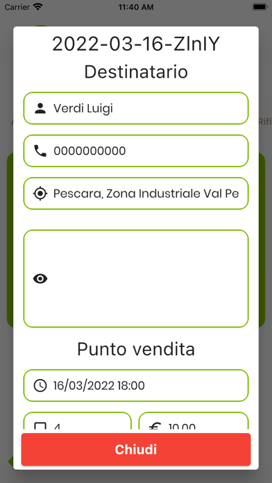 Green Bike Customer Screenshot