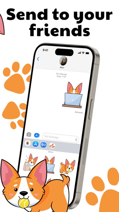 shy cute corgi Screenshot