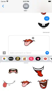 How to cancel & delete mouth stickers 3