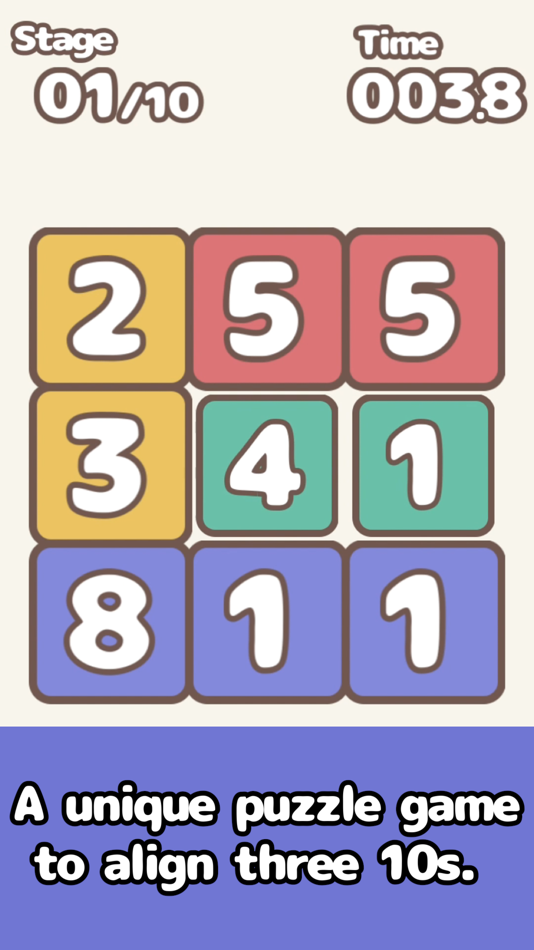 #1. PuzzleMake10 (iOS) Podle: Junichi Mori