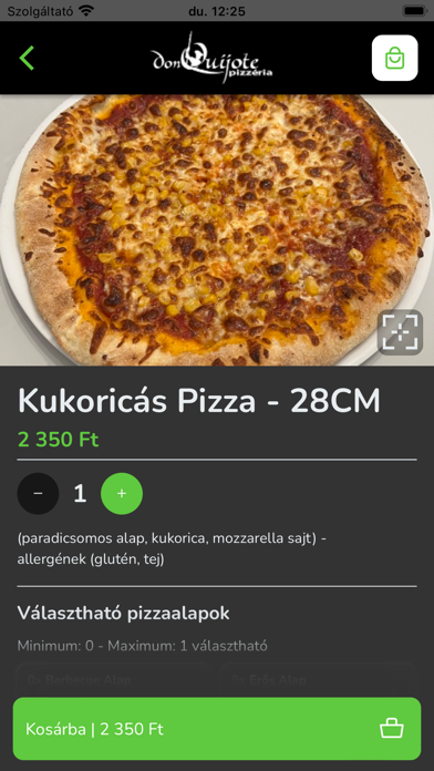 Don Quijote Pizzéria Szolnok Screenshot