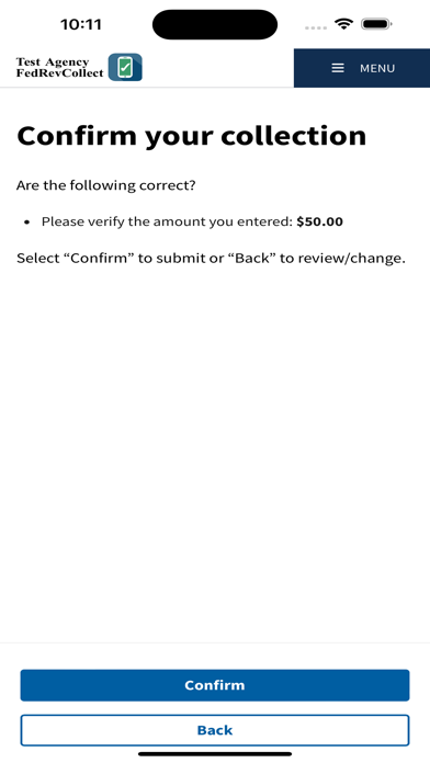 FedRevCollect Screenshot