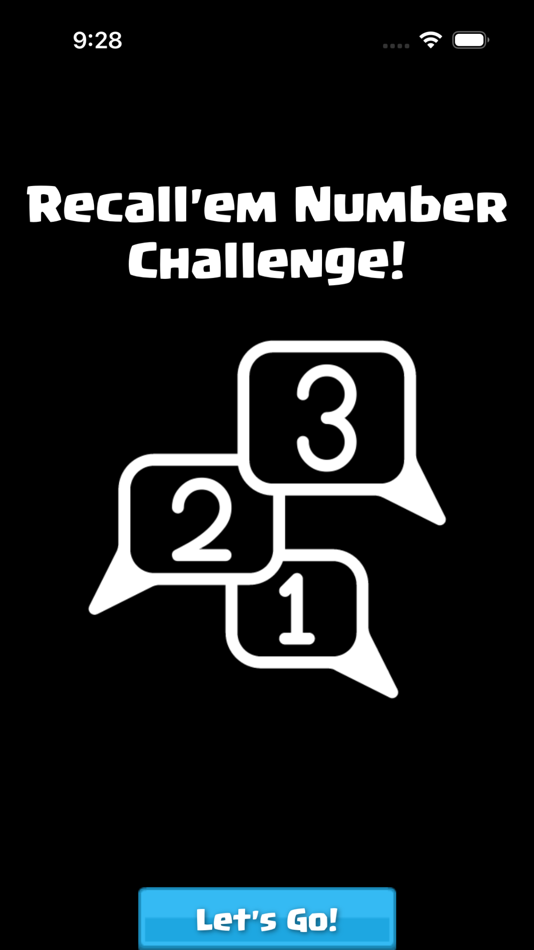 #1. Recall'em Number Challenge! (iOS) Podle: Jordan DiOrazio