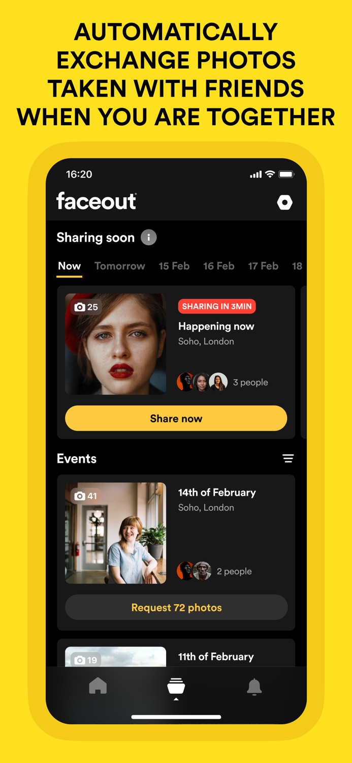 Faceout - real photo sharing