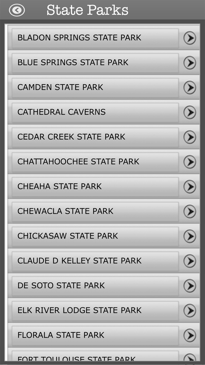 Alabama-Camping and TrailsParks