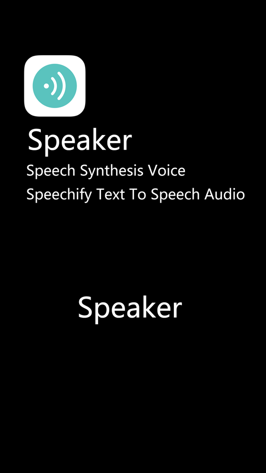 Speaker-Speech Synthesis Voice - 1.3 - (iOS)