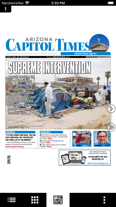 AZ Capitol Times Screenshot