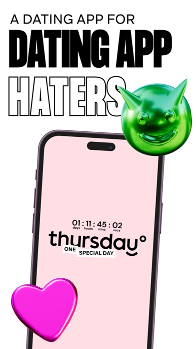 Thursday: Dating app & events Screenshot