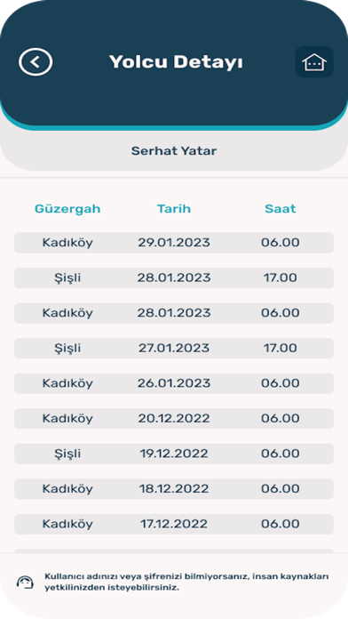 Tekeli Tur Servis Sistemi Screenshot
