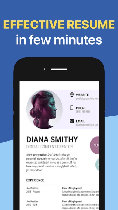 Resume Builder & Easy CV Maker Screenshot