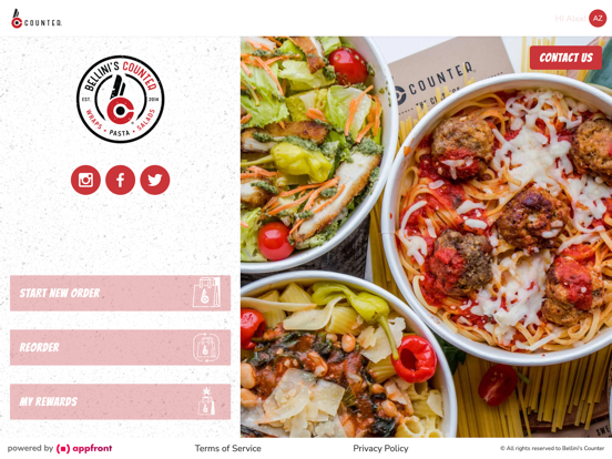 Bellini's Counter iPad screenshot 1 - Food & Drink app