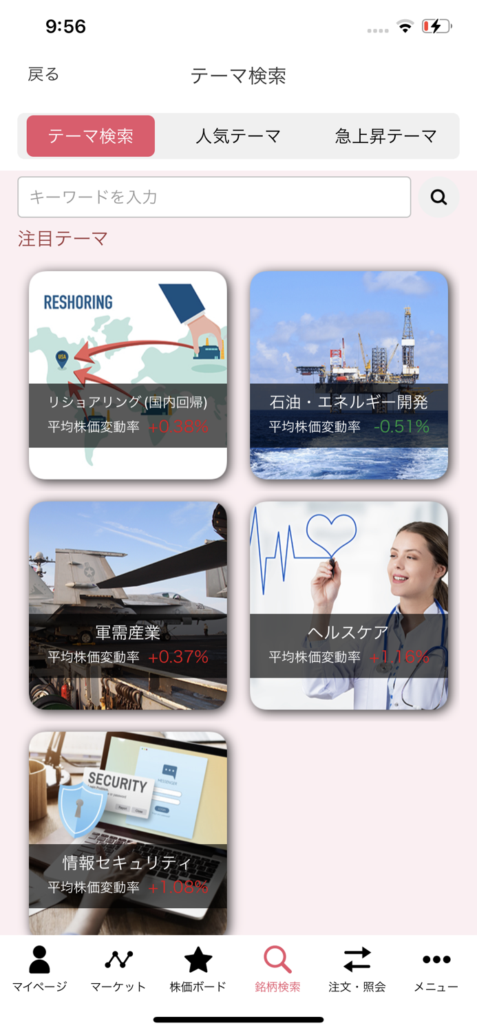 松井証券 米国株アプリ