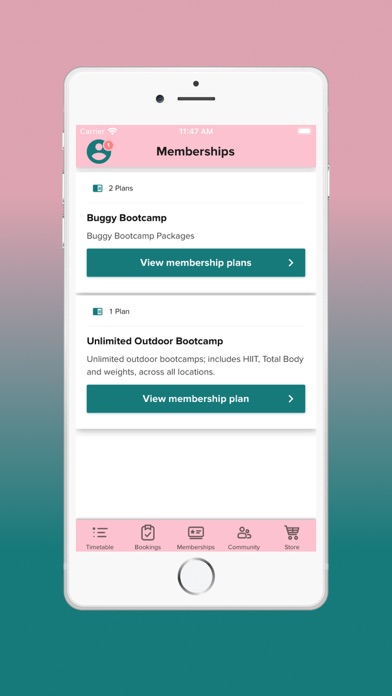 FitNest Classes Screenshot