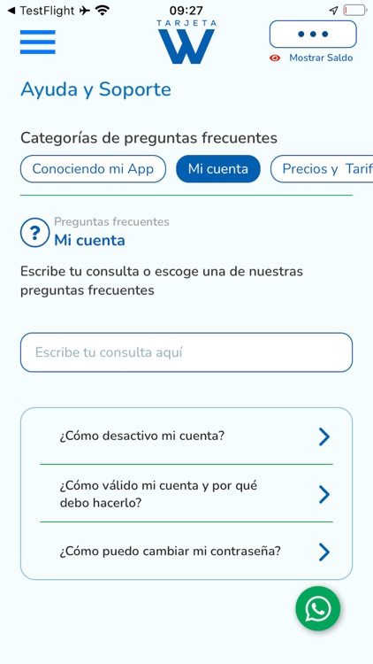 Tarjeta W Visa screenshot-8