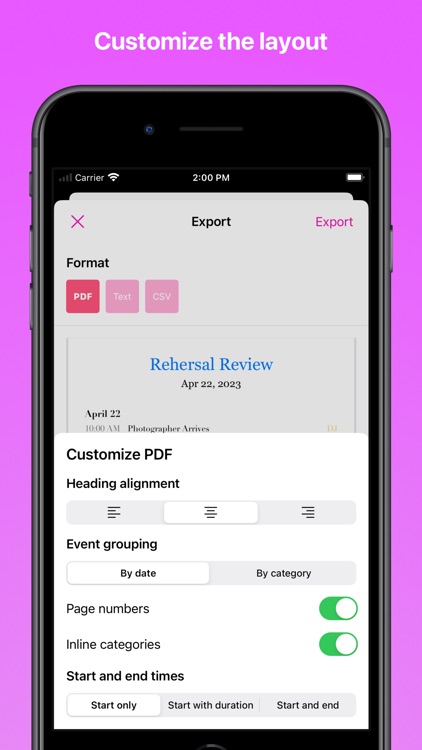 Wedding Timeline Event Planner