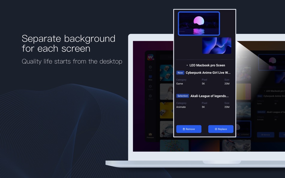 #3. OneWall - Wallpaper Engine (macOS) Podle: Chengdu Reinvent Technology Co., Ltd.