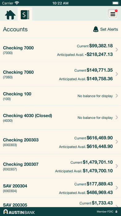 Austin Bank Business Screenshot