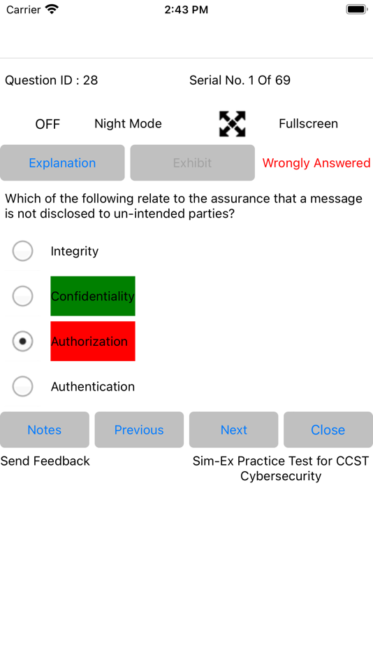 #5. Sim-Ex ExamSim CCST CyberSec (iOS) 由: Anand Software and Training Pvt Lyd